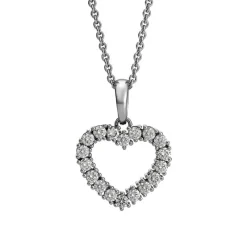 David-Andersen Kun Anheng-Anheng, Diamanthjerte 0,50 Ct
