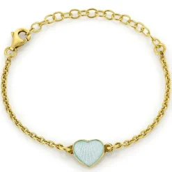David-Andersen Barn-Armbånd Barn, Hjerte Mint