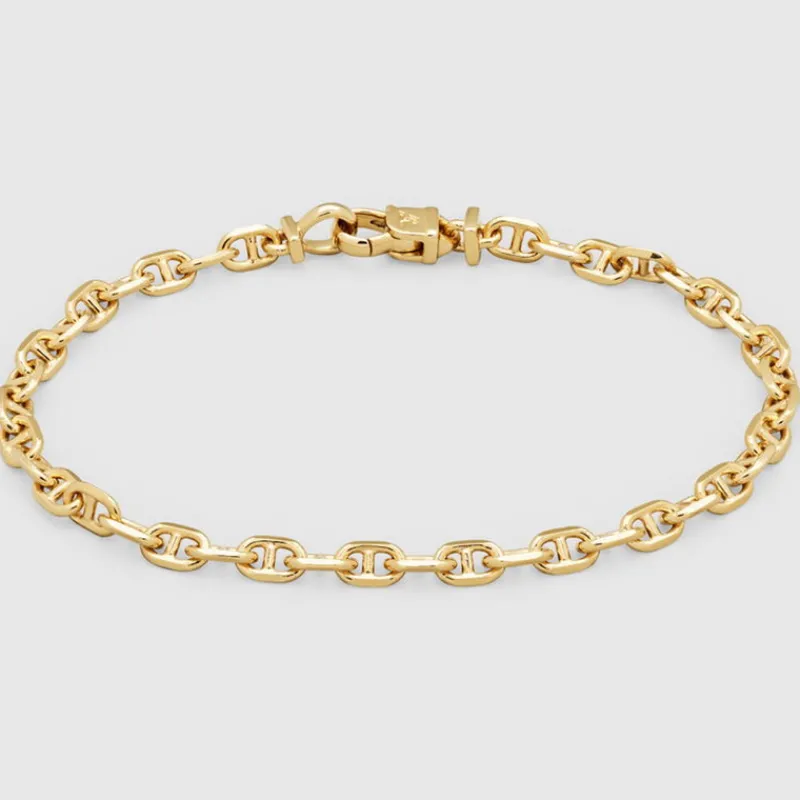 Tom Wood Konfirmasjongave Til Gutter-Armbånd, Cable Gold