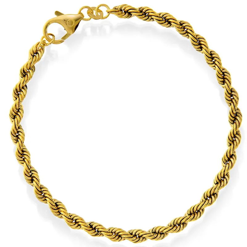 David-Andersen Gullarmbånd-Armbånd, Cordel 3,8 Mm