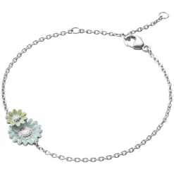 Georg Jensen Sølvarmbånd-Armbånd, Daisy Bla Og Gronn