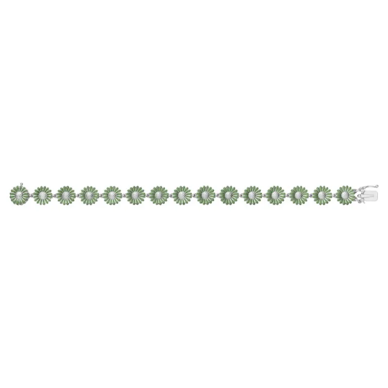 Georg Jensen Sølvarmbånd-Armbånd, Daisy Gronn