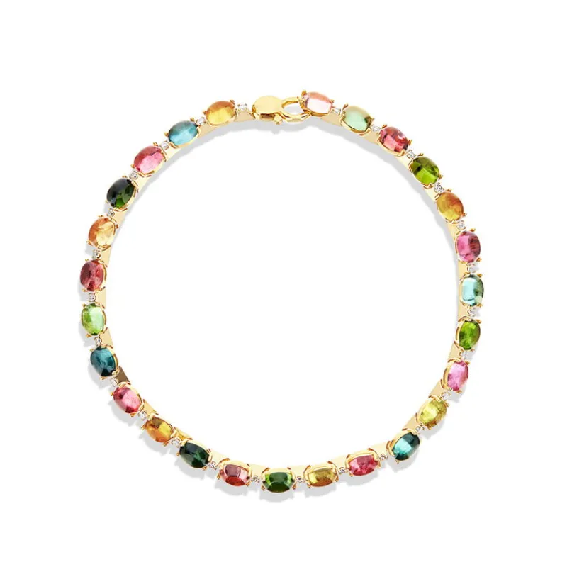 Nanis Gullarmbånd-Armbånd, Dancing Tourmalines Miks