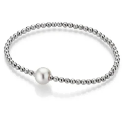Gellner Sølvarmbånd-Armbånd, Flex Ferskvannsperle