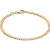 David-Andersen Gullarmbånd-Armbånd, Panser 3,3 Mm