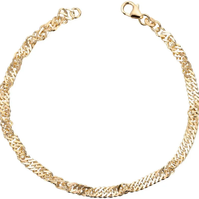 David-Andersen Gullarmbånd-Armbånd, Singapore 3,4 Mm