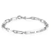 Efva Attling Sølvarmbånd-Armbånd, Thin Silver Take No Shit
