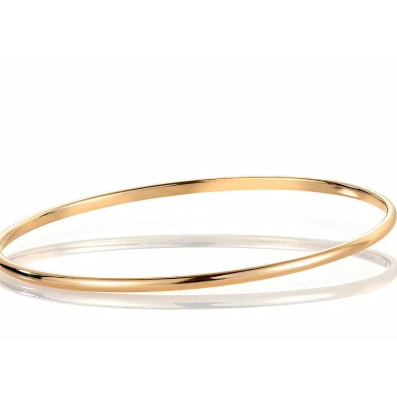 David-Andersen Gullarmbånd-Armring, Buet Massiv 2,5 Mm
