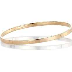 David-Andersen Gullarmbånd-Armring, Flat Massiv 4 Mm