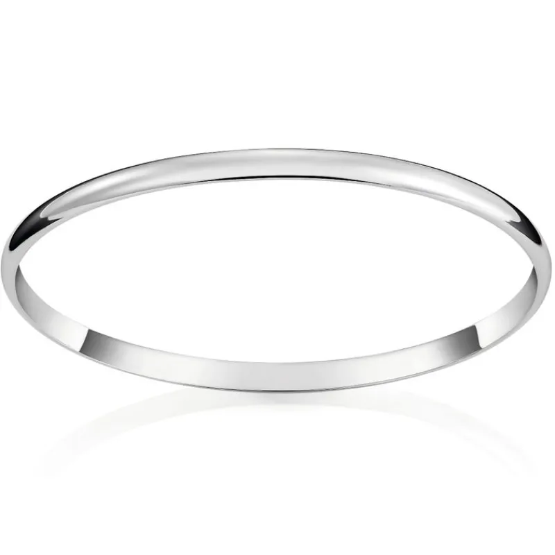 David-Andersen Sølvarmbånd-Armring, Hvelvet/Buet 4Mm