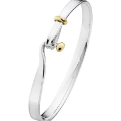 Georg Jensen Sølvarmbånd-Armring, Torun Solv Med Gull