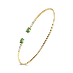 Nanis Gullarmbånd-Armring, Tourmalines Gronn