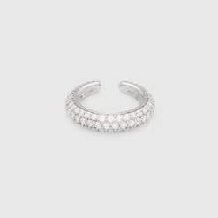 Tom Wood Sølvøredobber-Ear Cuff, Slim Zirconia