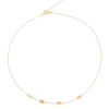 Nanis Halssmykker Med Fargesten-Kjede, Amuleti Orange Aventurine