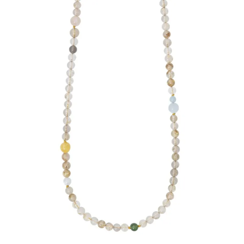 Ole Lynggaard Copenhagen Halssmykker Med Fargesten-Kjede, Collier Lace Med Fargestener