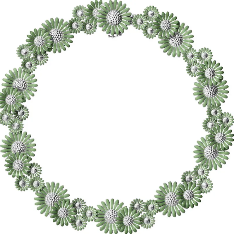 Georg Jensen Halssmykker I Gull-Kjede, Daisy Gronn