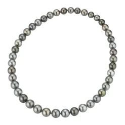 David-Andersen Halssmykker Med Perle-Kjede, Tahitiperler 8-11Mm