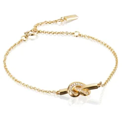 Efva Attling Gullarmbånd-Love Knot & Stars