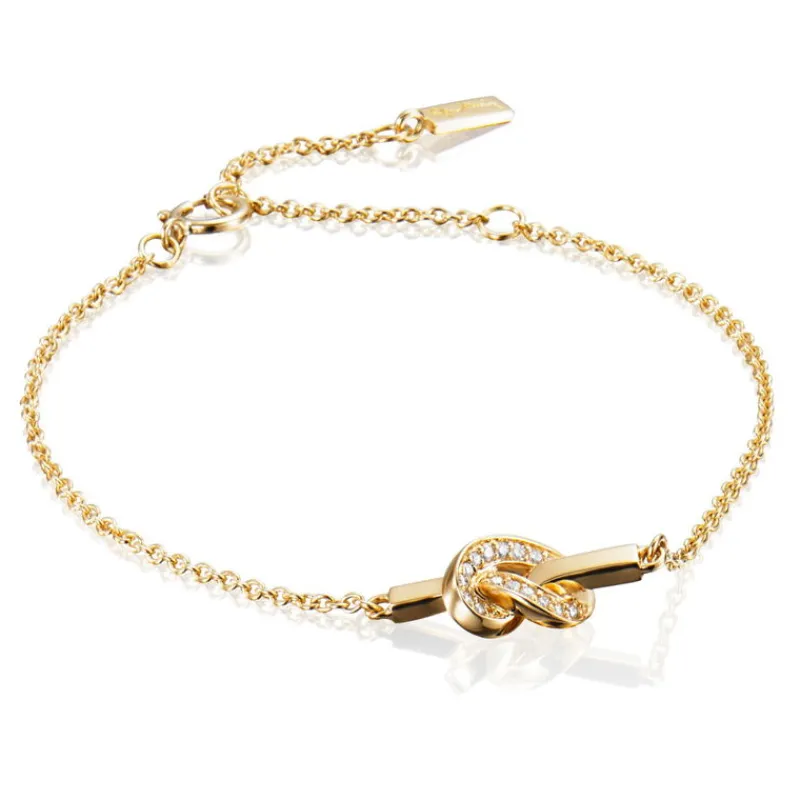 Efva Attling Gullarmbånd-Love Knot & Stars