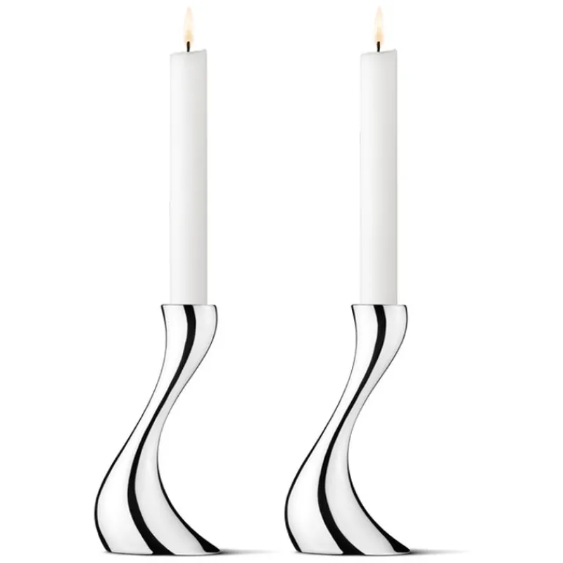 Georg Jensen Home Lysestaker-Lysestaker, Cobra Liten 2 Stk
