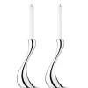 Georg Jensen Home Lysestaker-Lysestaker, Cobra Stor 2 Stk