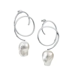 Efva Attling Sølvøredobber-Orepynt, Curly Pearly Ear