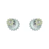 Georg Jensen Sølvøredobber-Orepynt, Daisy Bla Og Gronn