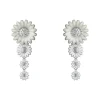 Georg Jensen Sølvøredobber-Orepynt, Daisy Hvit