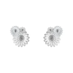 Georg Jensen Sølvøredobber-Orepynt, Daisy Hvit