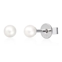 David-Andersen Sølvøredobber-Orepynt, Ferskvannsperle 4-4,5 Mm