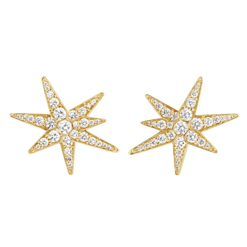 Ole Lynggaard Copenhagen Diamantøredobber-Orepynt, Funky Stars Medium