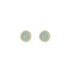 Ole Lynggaard Copenhagen Gulløredobber-Orepynt, Lotus Akvamarin
