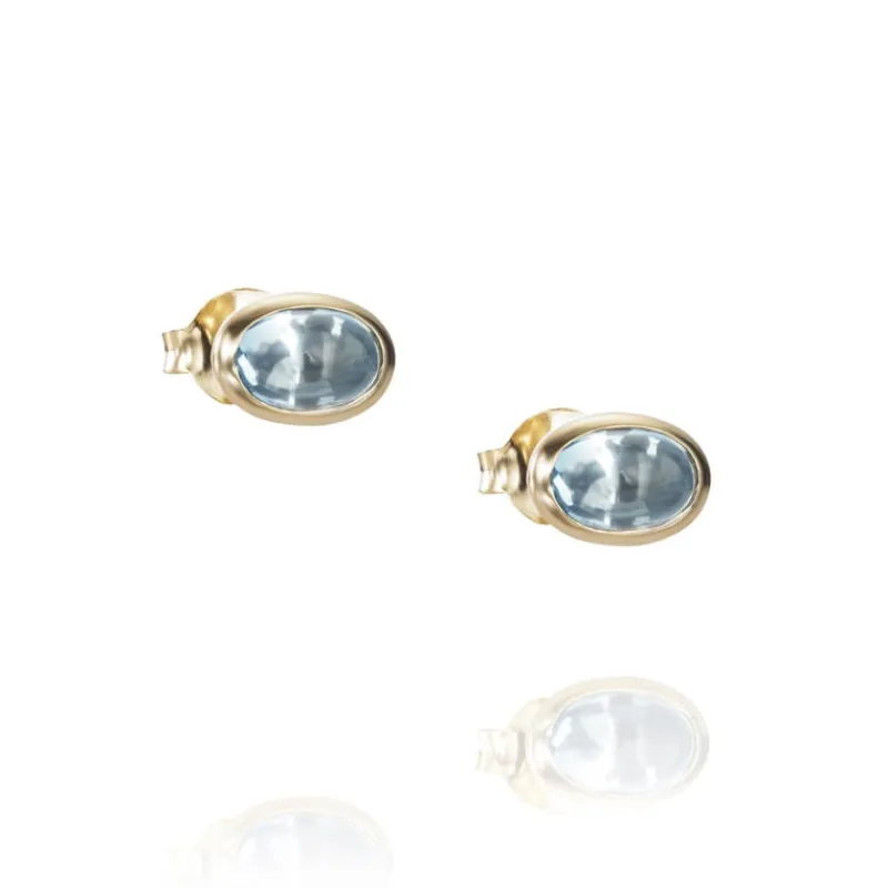 Efva Attling Gulløredobber-Orepynt, Love Bead Topas