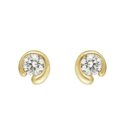 Georg Jensen Gulløredobber-Orepynt, Mercy 0,40 Ct