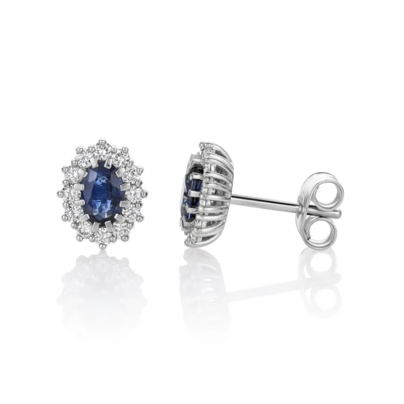 David-Andersen Gulløredobber-Orepynt, Rosett Safir