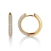 David-Andersen Gulløredobber-Øreringer, Diamanter 1,00 Ct