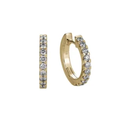 David-Andersen Gulløredobber-Øreringer, Diamanter 0,50 Ct