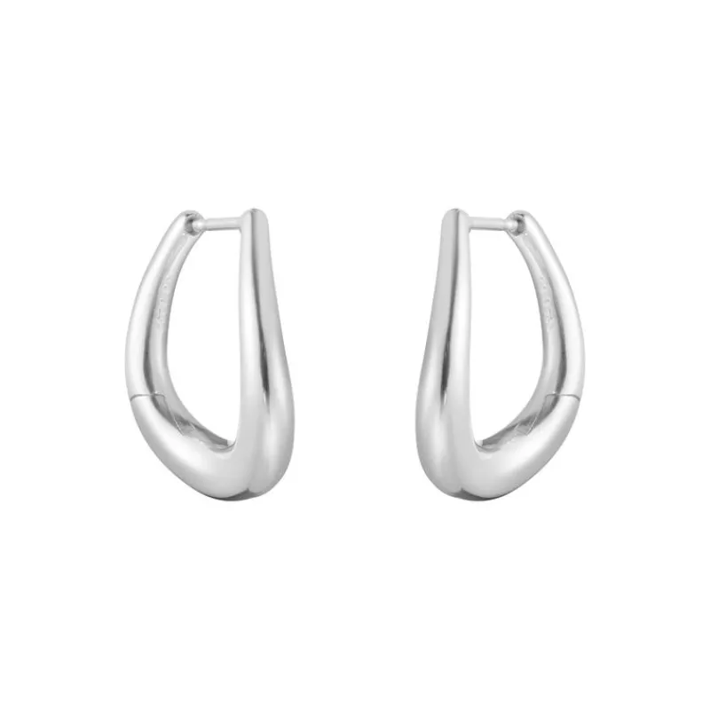 Georg Jensen Sølvøredobber-Øreringer, Offspring Medium
