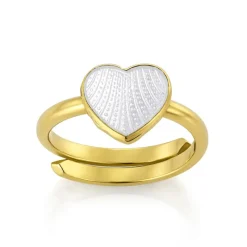David-Andersen Barn-Ring Barn, Hjerte Hvit