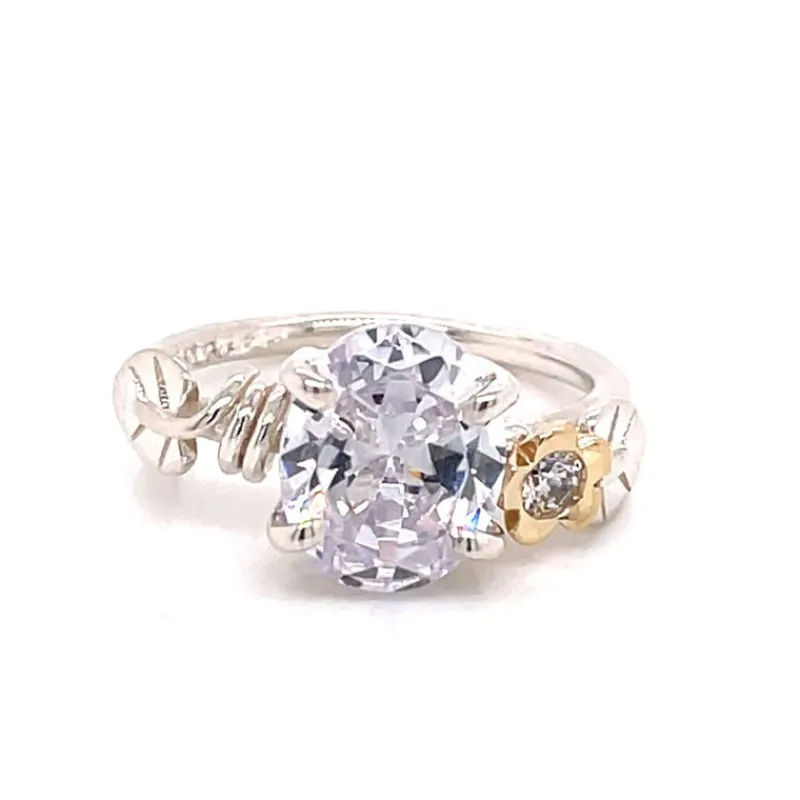 Rikke Harsheim Sølvringer-Ring, Bladring Oval