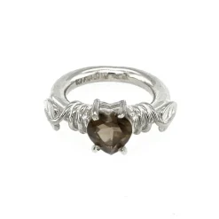 Rikke Harsheim Sølvringer-Ring, Bladring Rokkvarts
