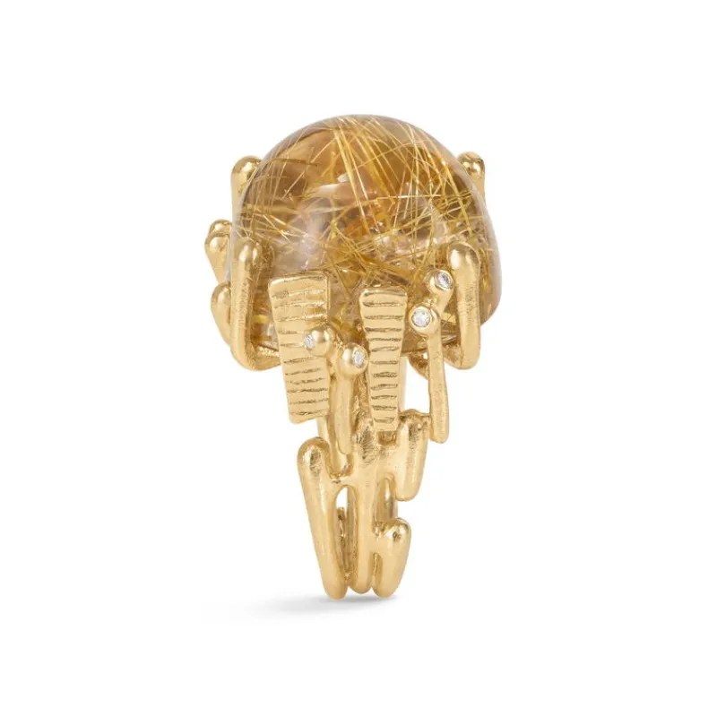Ole Lynggaard Copenhagen Gullringer-Ring, Boho Rutilkvarts