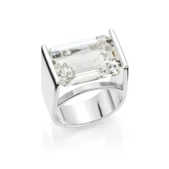 David-Andersen Sølvringer-Ring, D-A Arkiv 1970 Bergkrystall