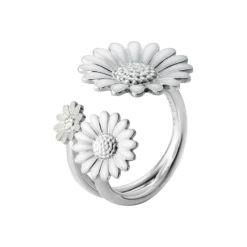 Georg Jensen Sølvringer-Ring, Daisy Hvit