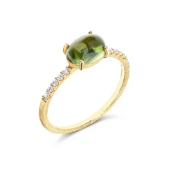 Nanis Gullringer-Ring, Dancing Tourmalines Gronn