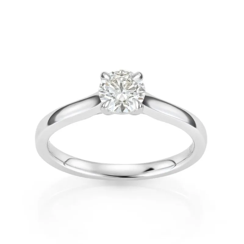 David-Andersen Diamantringer-Ring, Enstens Rund Brilliantslipt Diamant 0,70 Ct