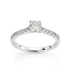 David-Andersen Diamantringer-Ring, Enstens Rund Brilliantslipt Med Diamanter (0,74 Ct )