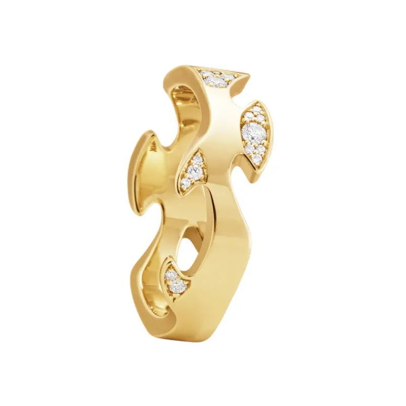 Georg Jensen Diamantringer-Ring, Fusion Midtstykke