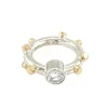 Rikke Harsheim Sølvringer-Ring, Gullknotter Og Zirconia