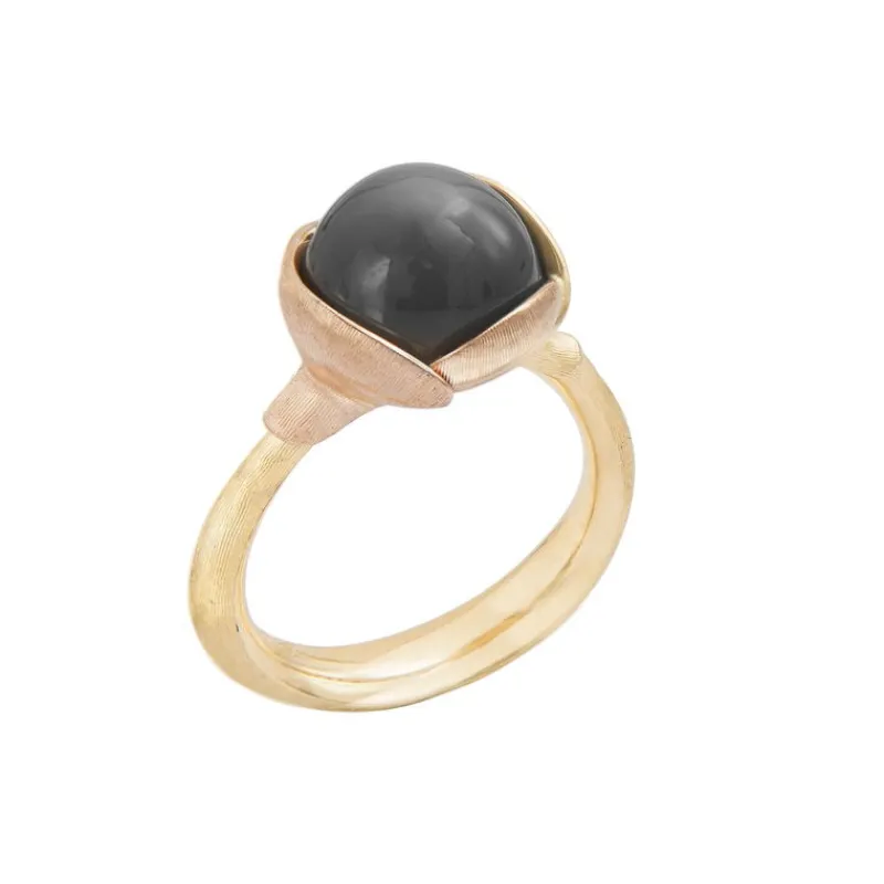 Ole Lynggaard Copenhagen Gullringer-Ring, Lotus Str 2 Gra Manesten